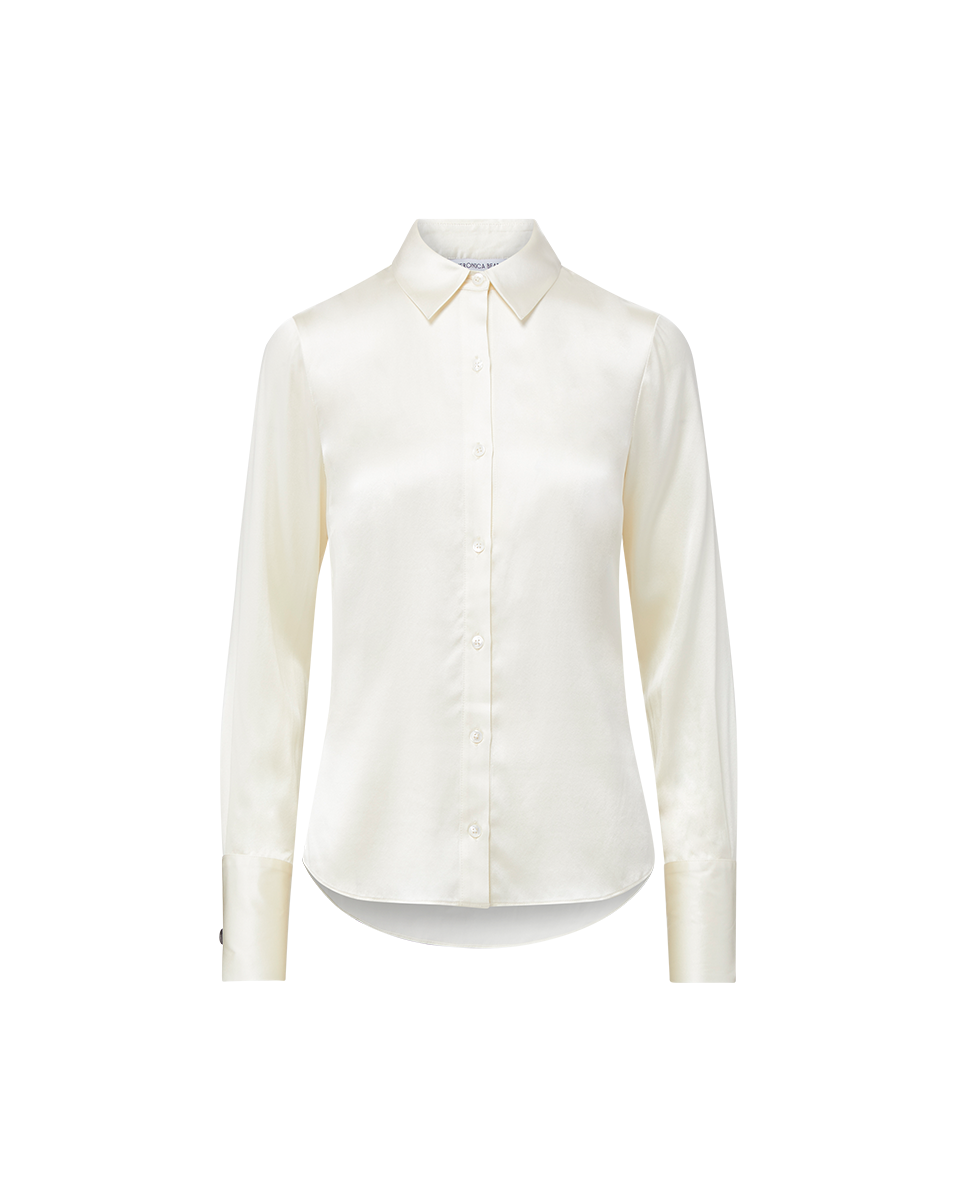 Monique Silk Button-Down Shirt