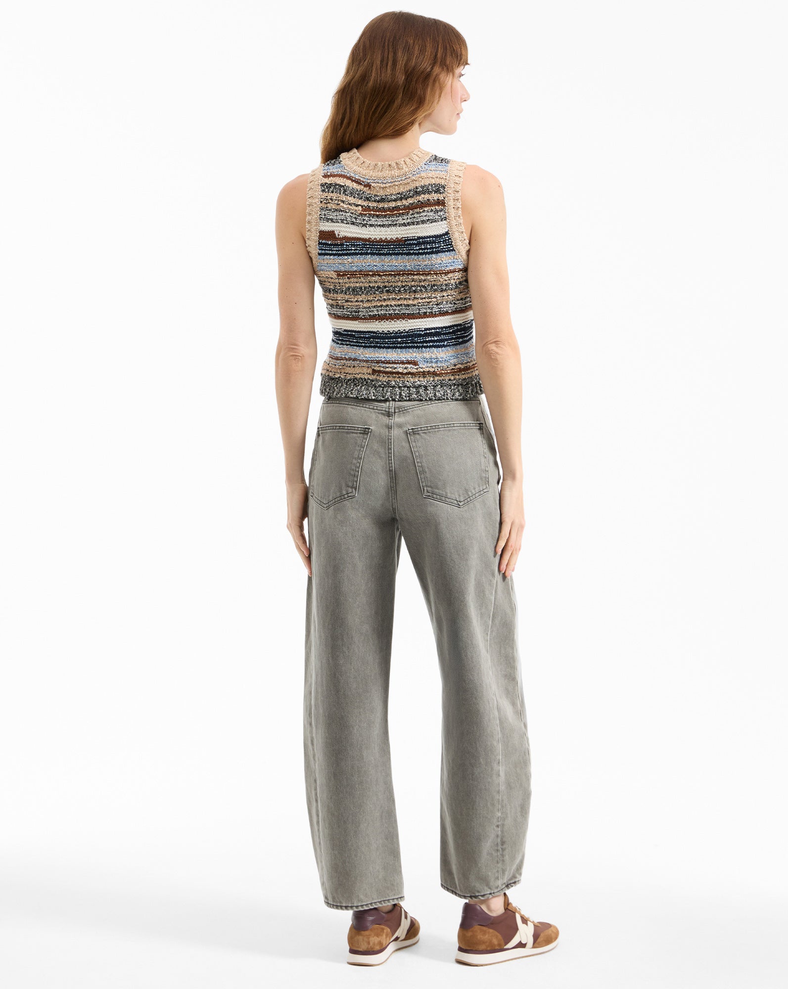 Jerrel Wool-Blend Cropped Tank Top