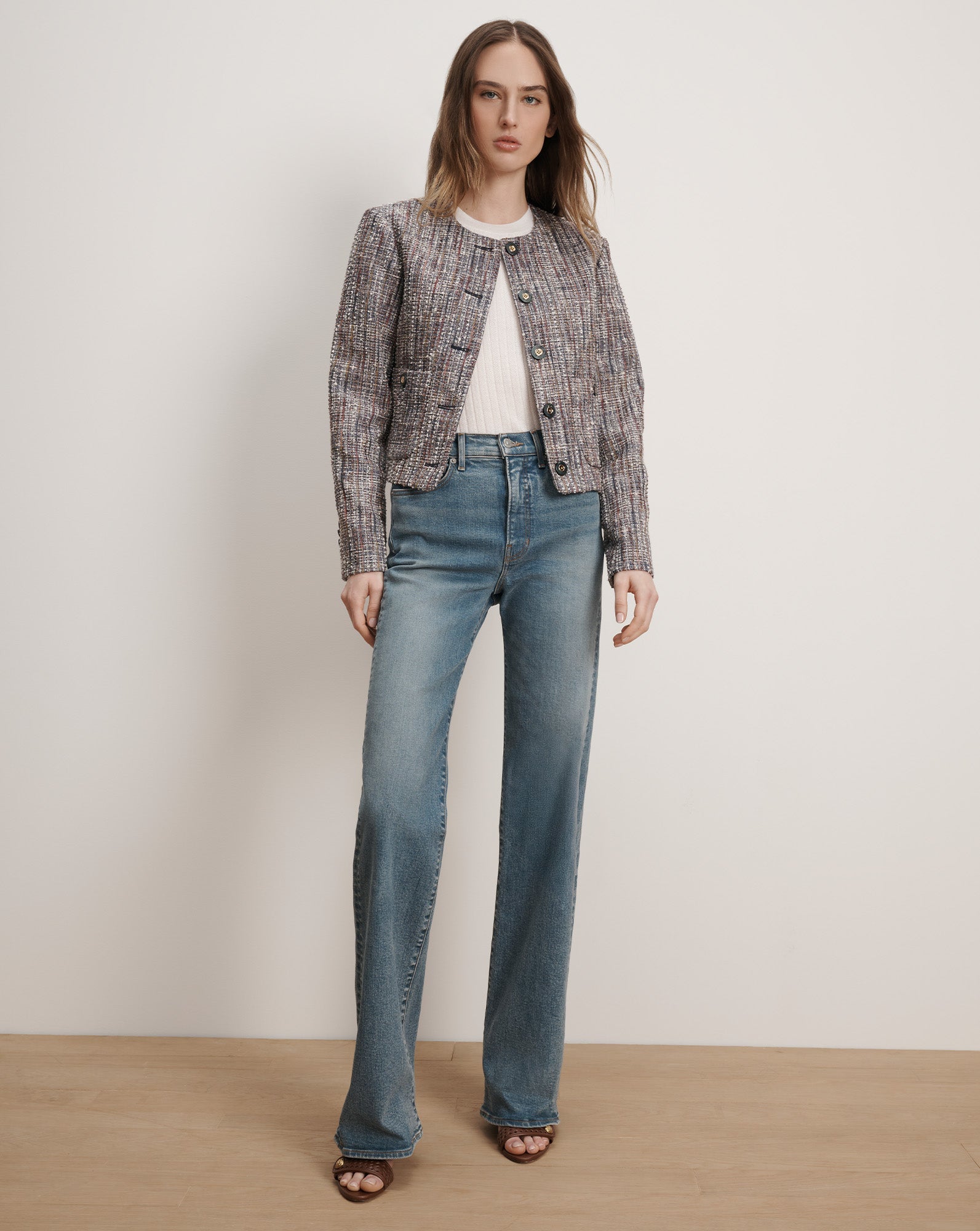 Andrea Cotton Tweed Jacket