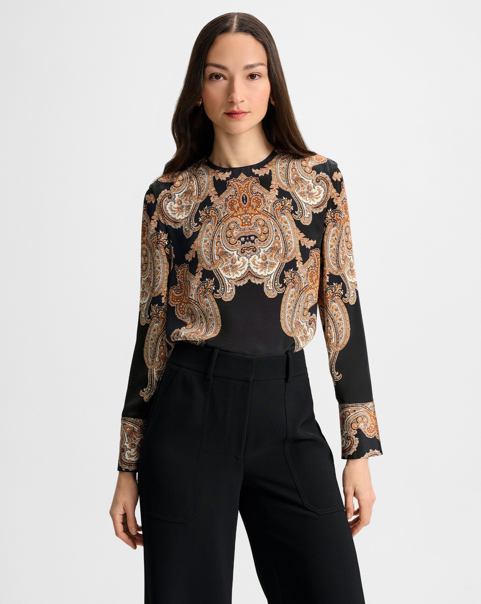 Karisse Paisley Silk Blouse