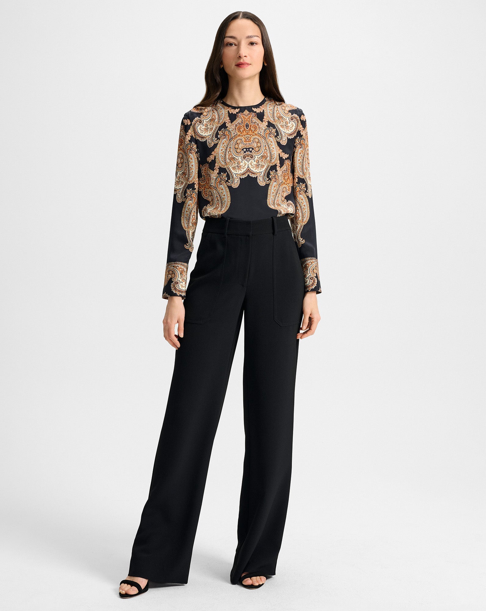 Karisse Paisley Silk Blouse