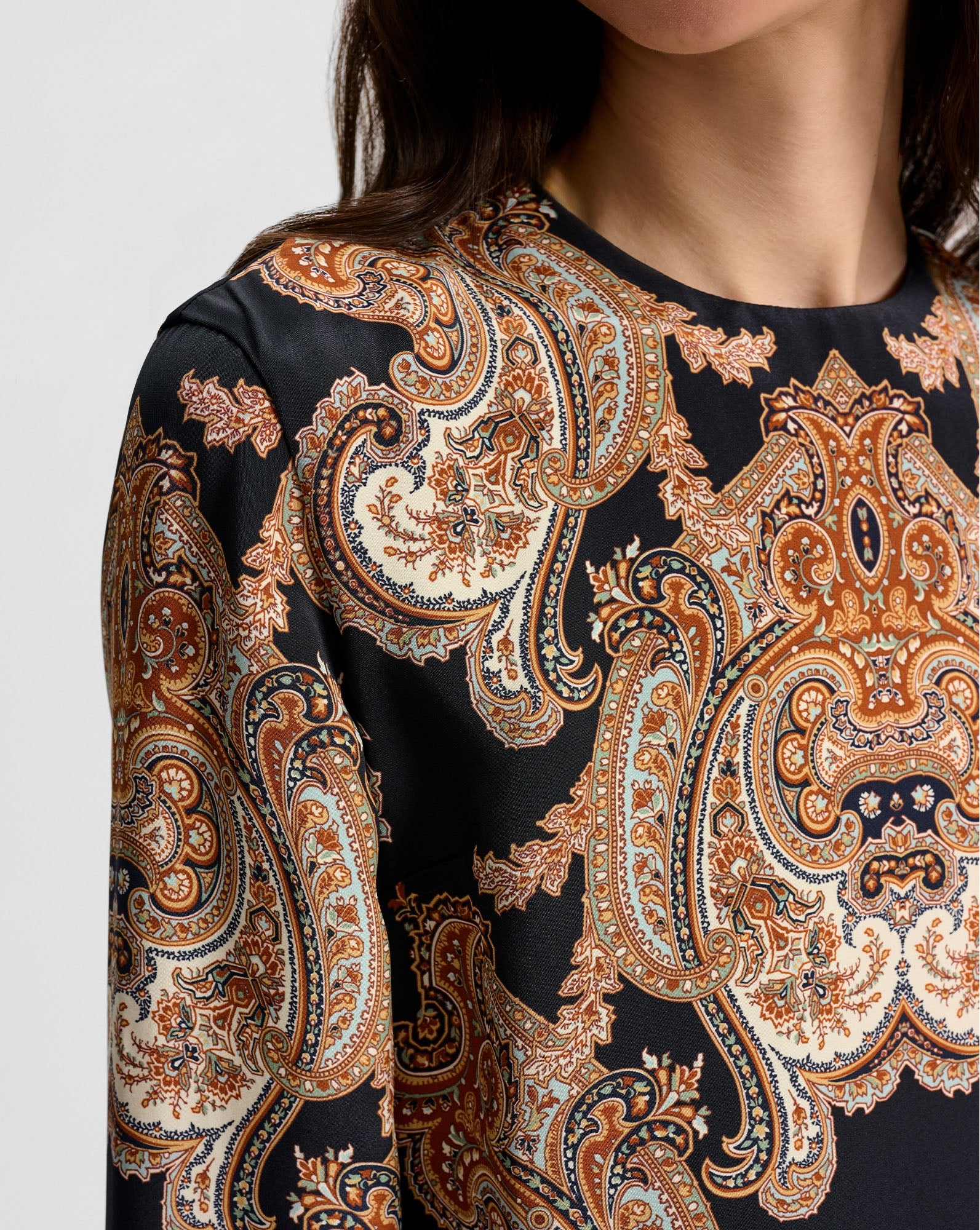 Karisse Paisley Silk Blouse