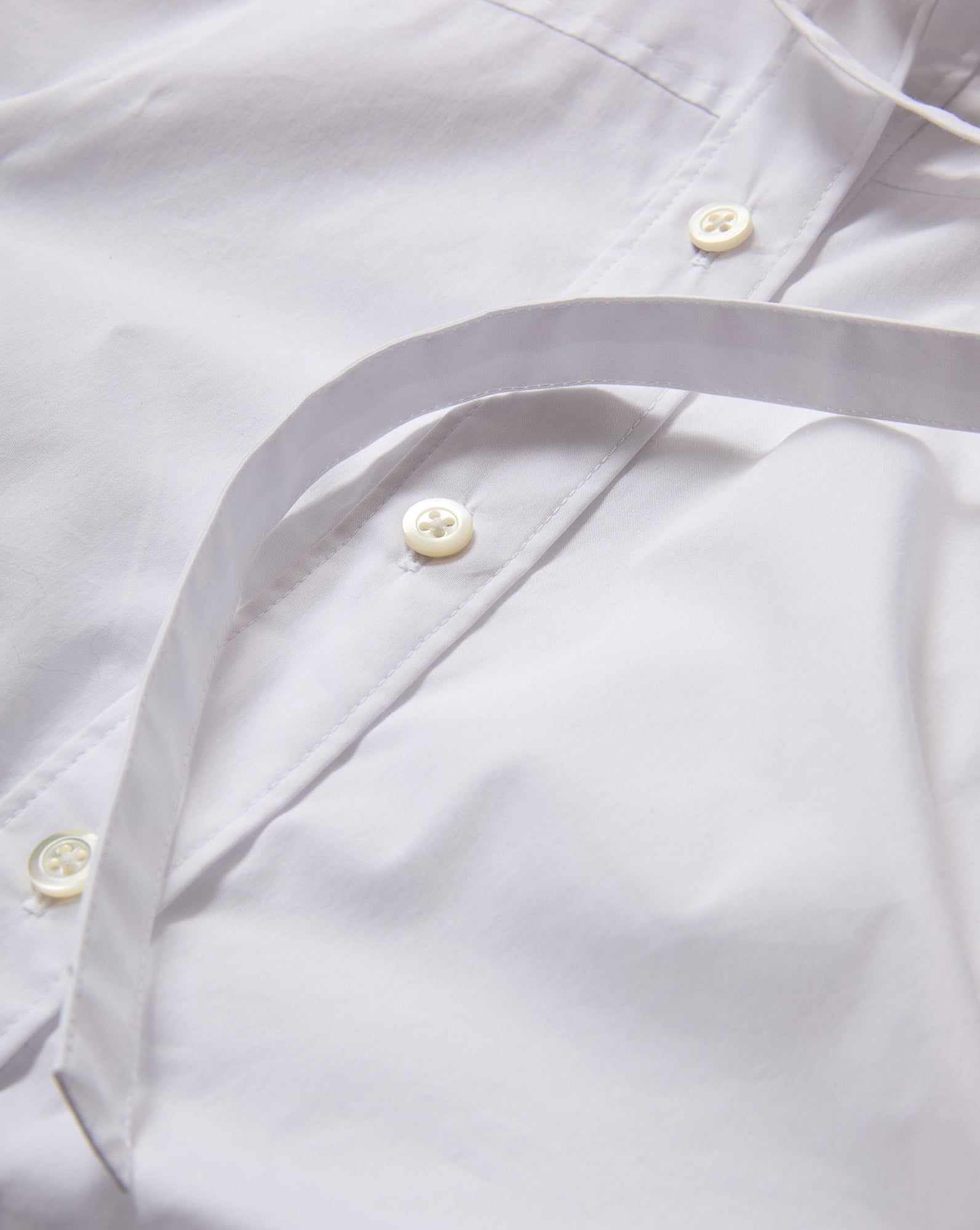 Joon Tie-Neck Button-Down Blouse