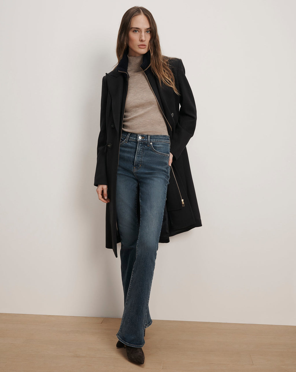 Stryder Double-Breasted Dickey Coat