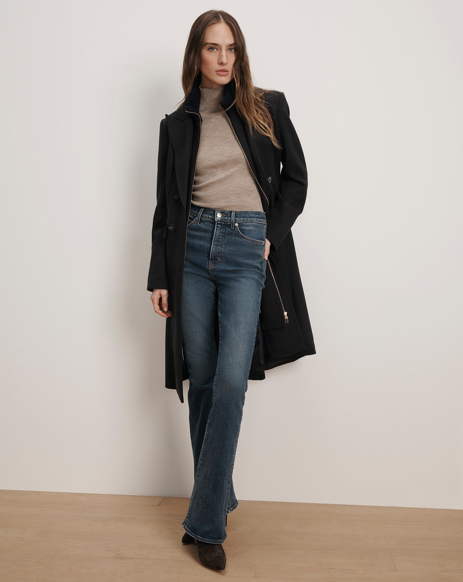 Stryder Double-Breasted Dickey Coat