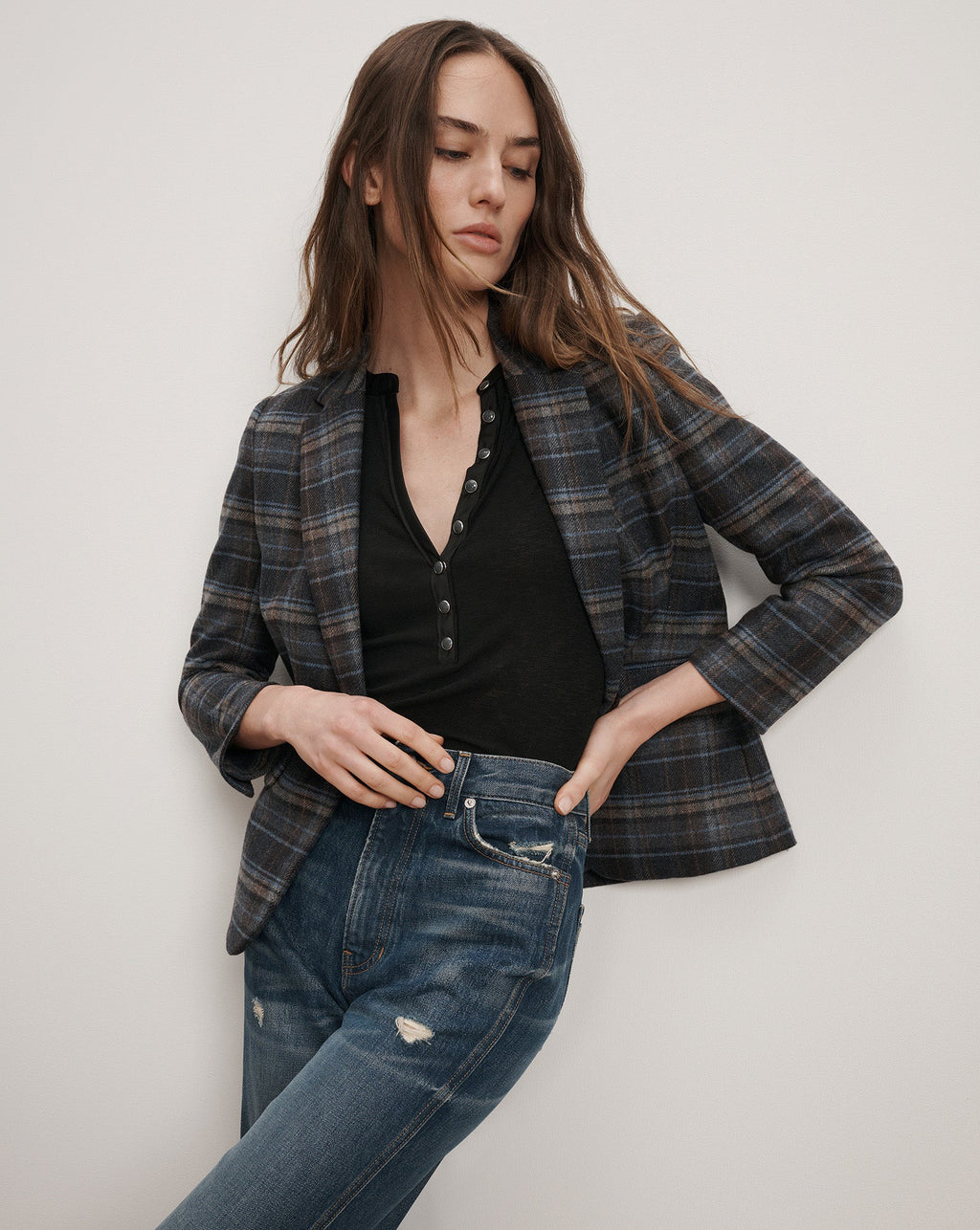Schoolboy Plaid Dickey Jacket