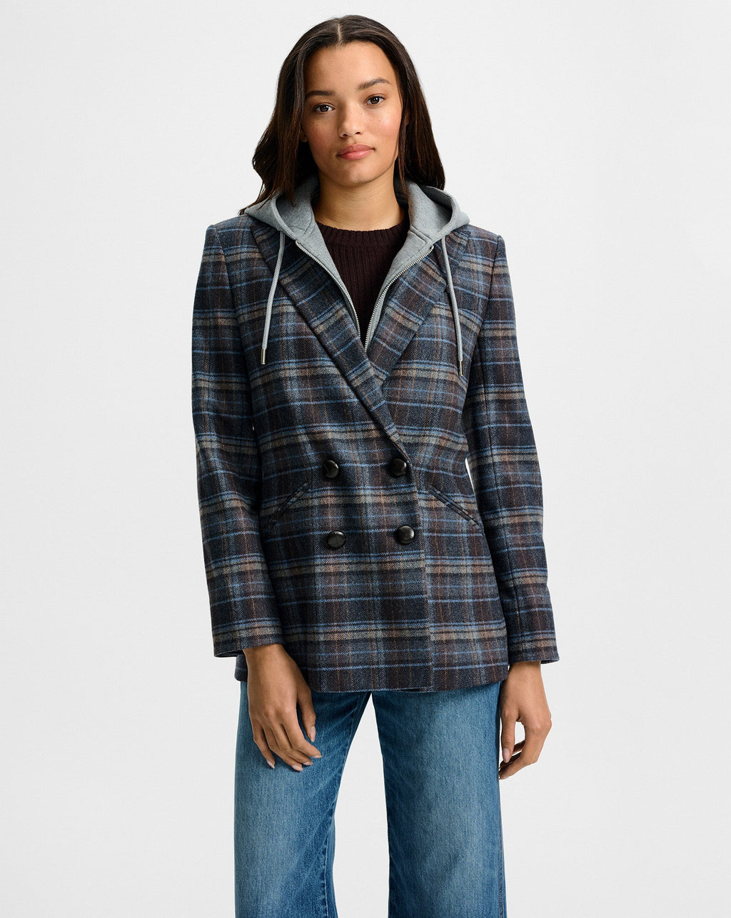 Oria Plaid Dickey Jacket