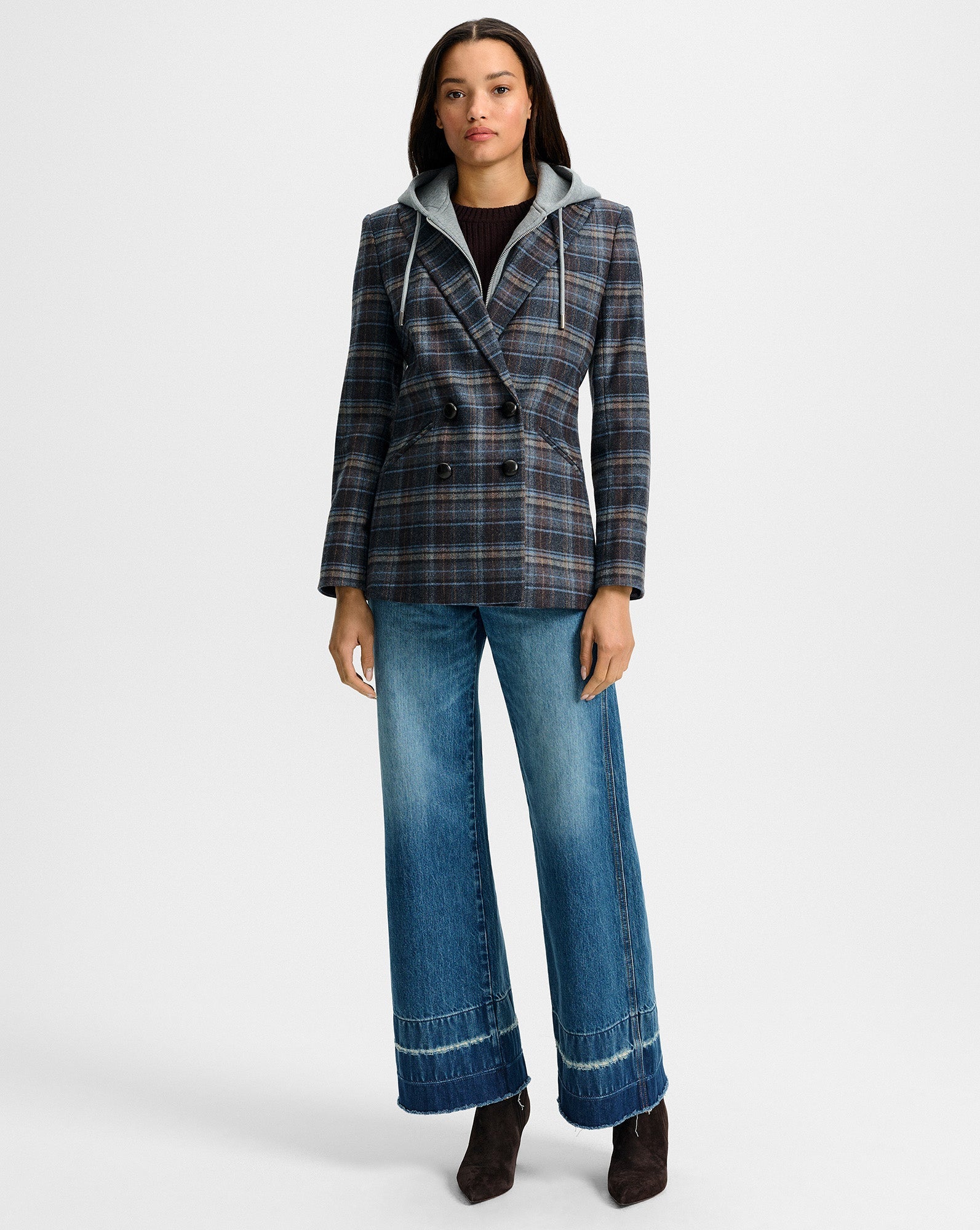 Oria Plaid Dickey Jacket