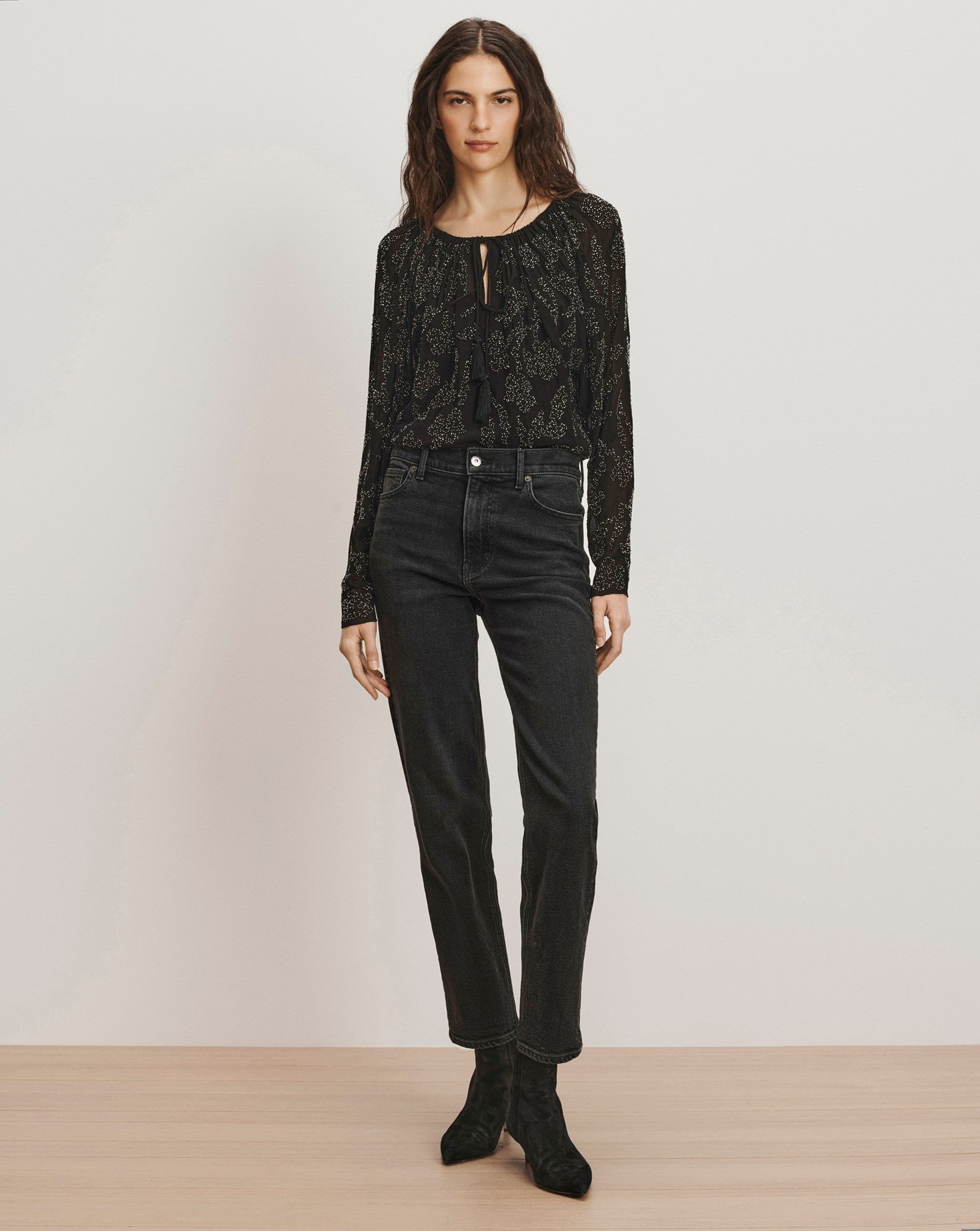 Marlena Beaded Blouse