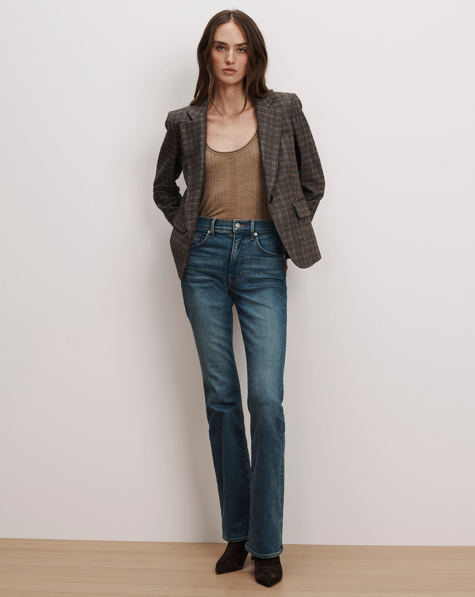 Tyra Plaid Dickey Jacket