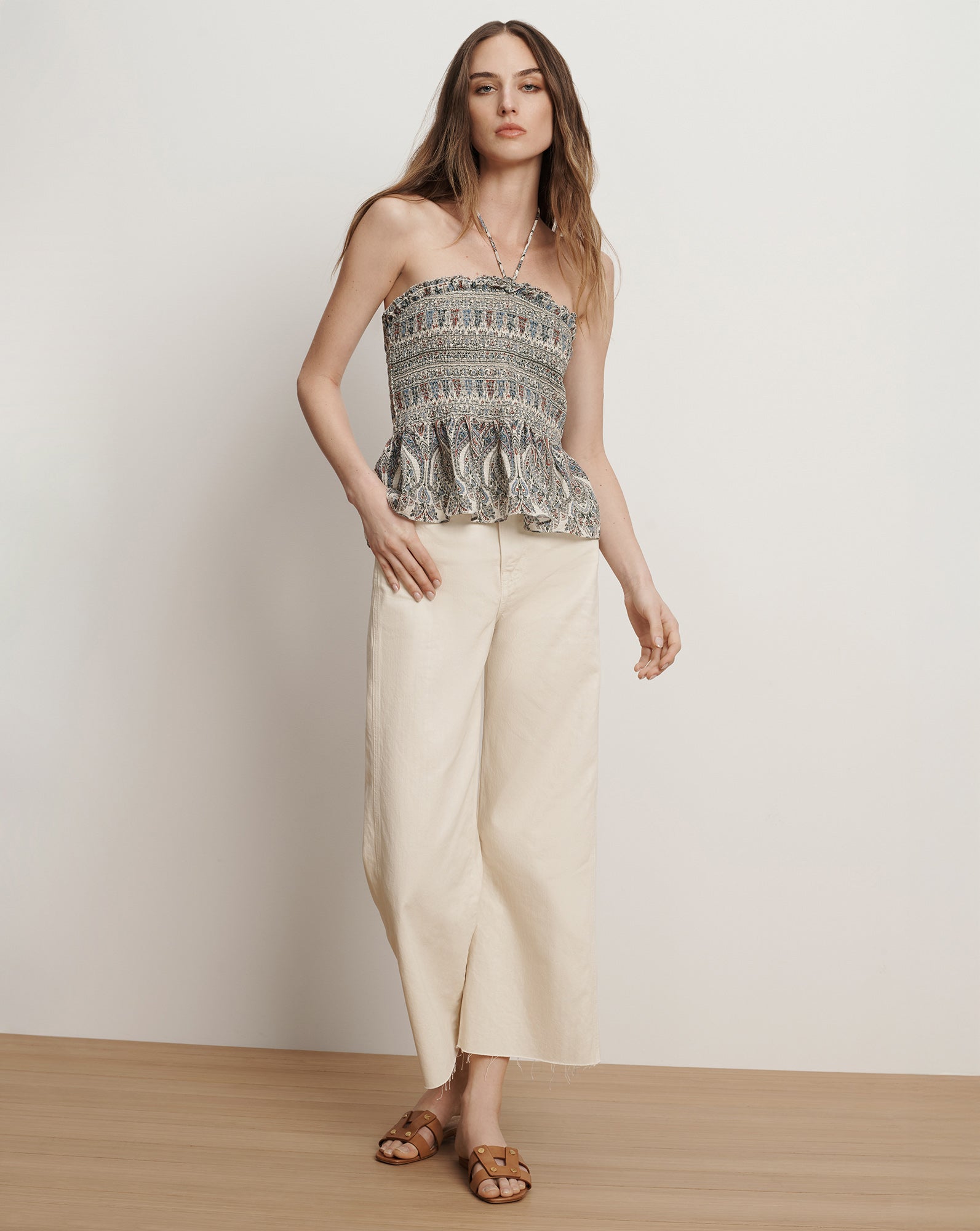 Damsey Smocked Halter Top