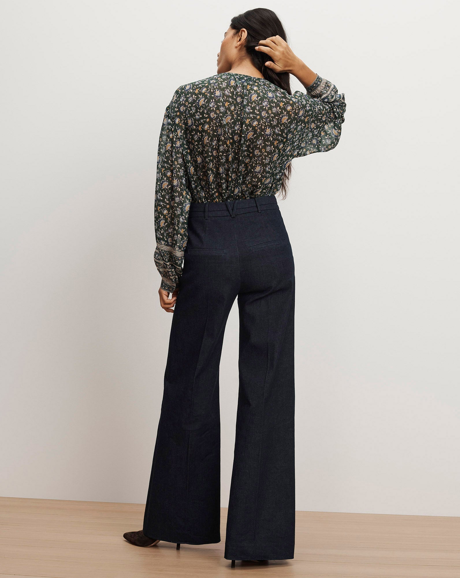 Lollie Floral Button-Down Blouse