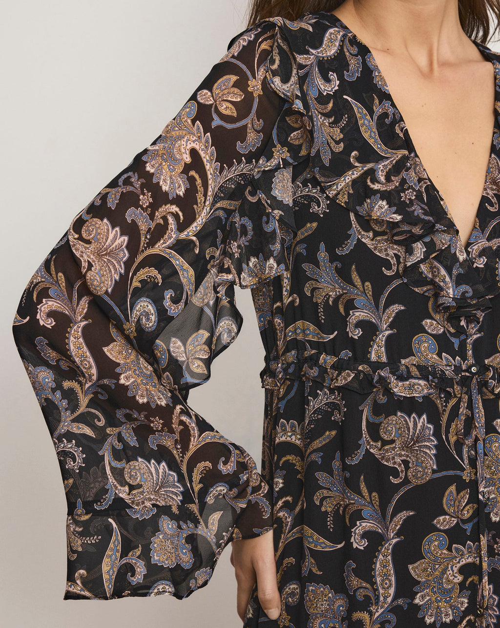 Akara Silk Maxi Dress