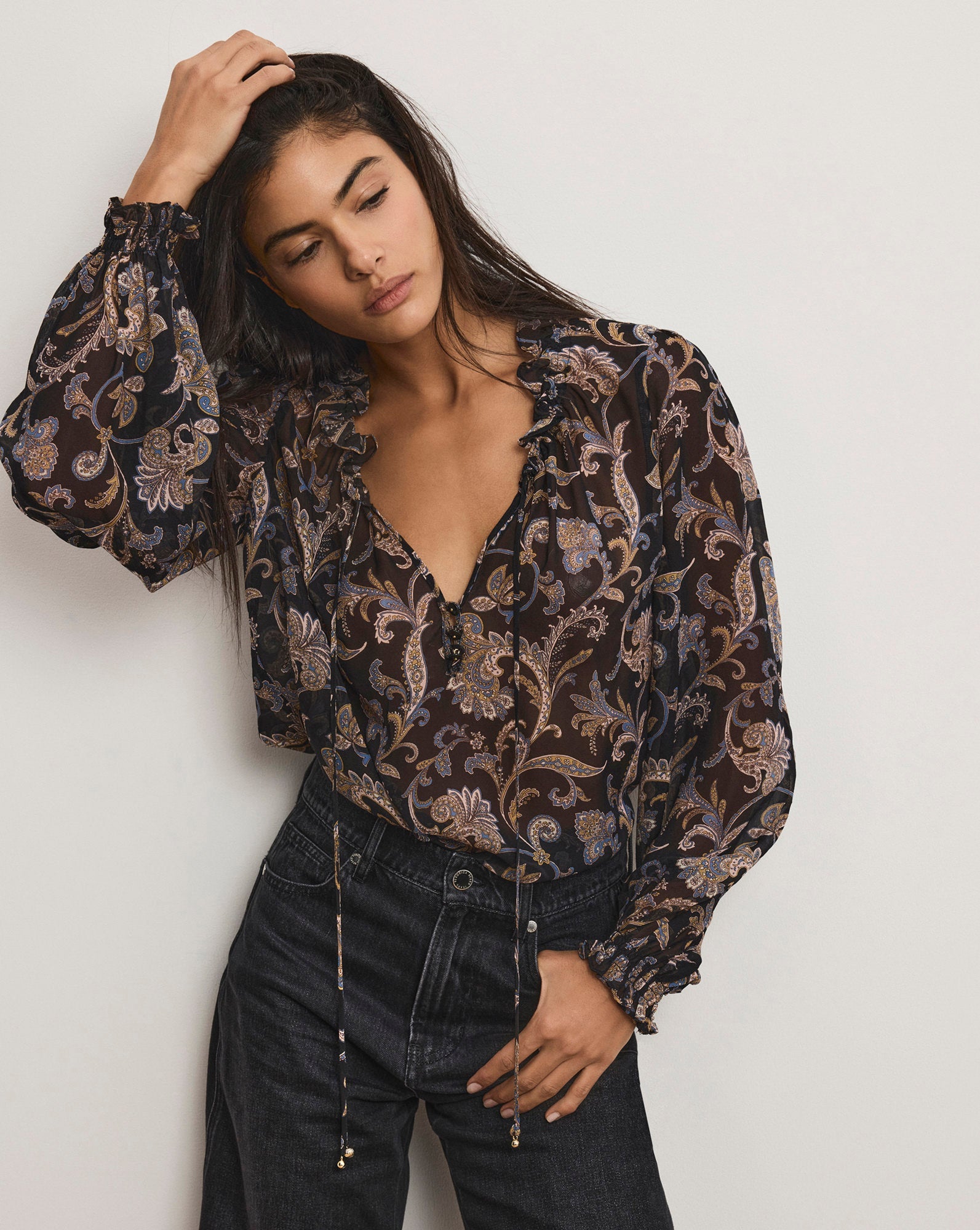 Hickory Paisley Blouse