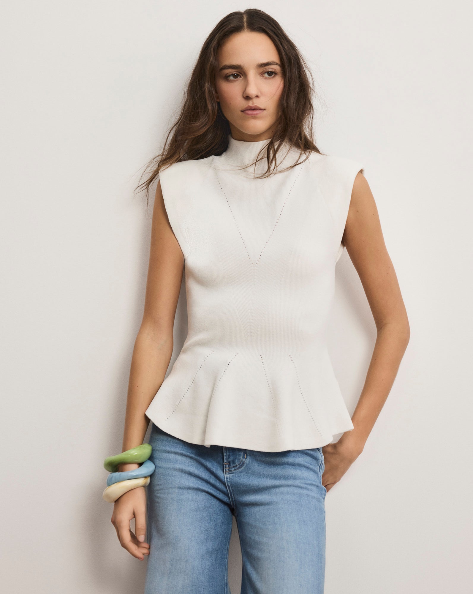 Seraphine Knit Peplum Top
