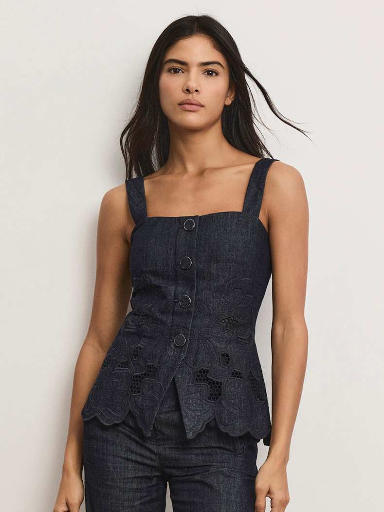 Mirielle Eyelet Tank Top