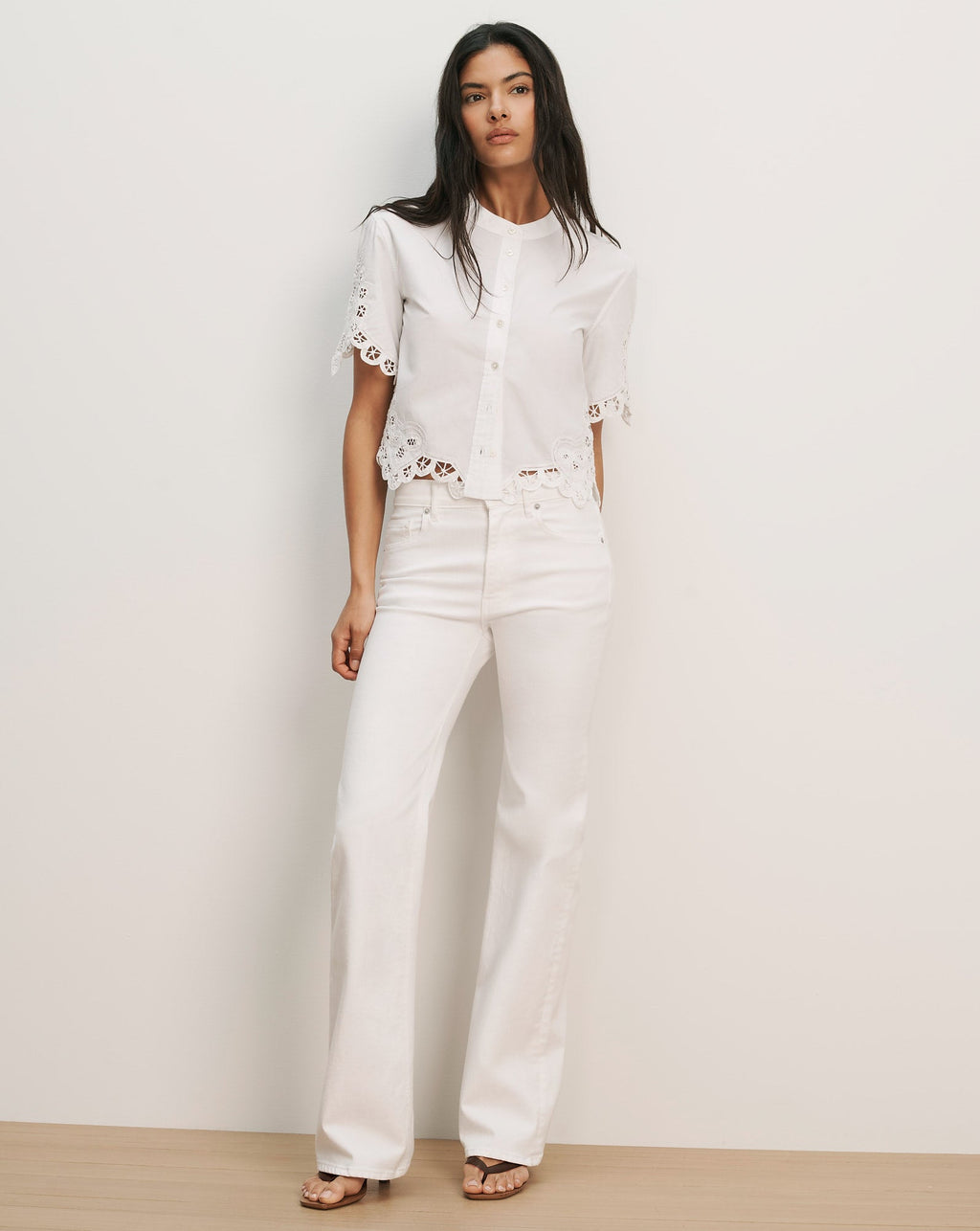 Aleck Lace Button-Down Shirt