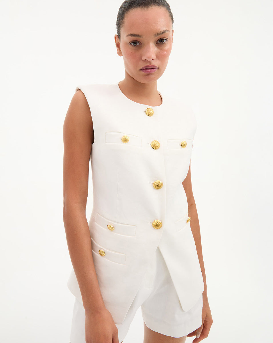 Tamara Linen Vest