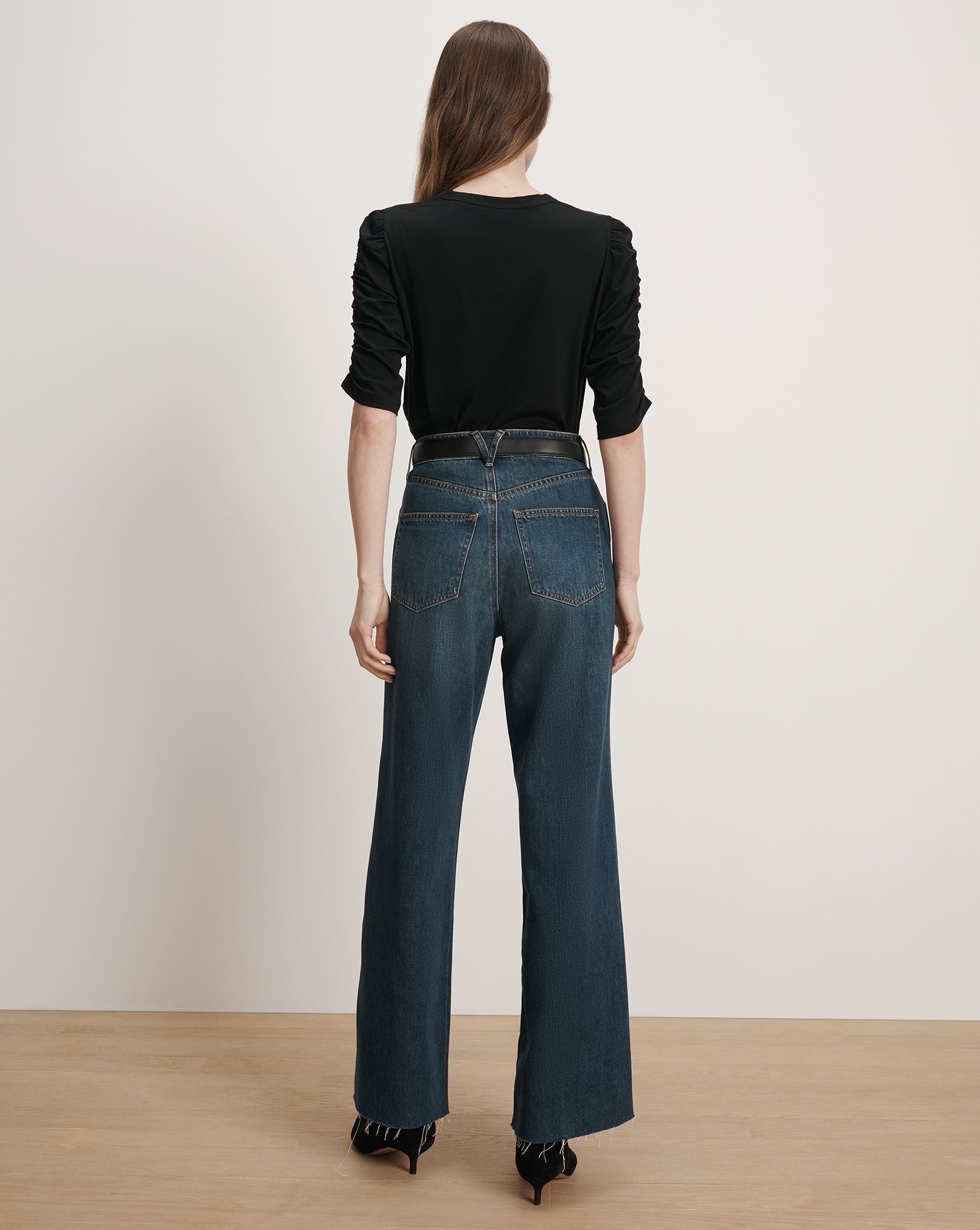 Waldorf Ruched-Sleeve T-Shirt