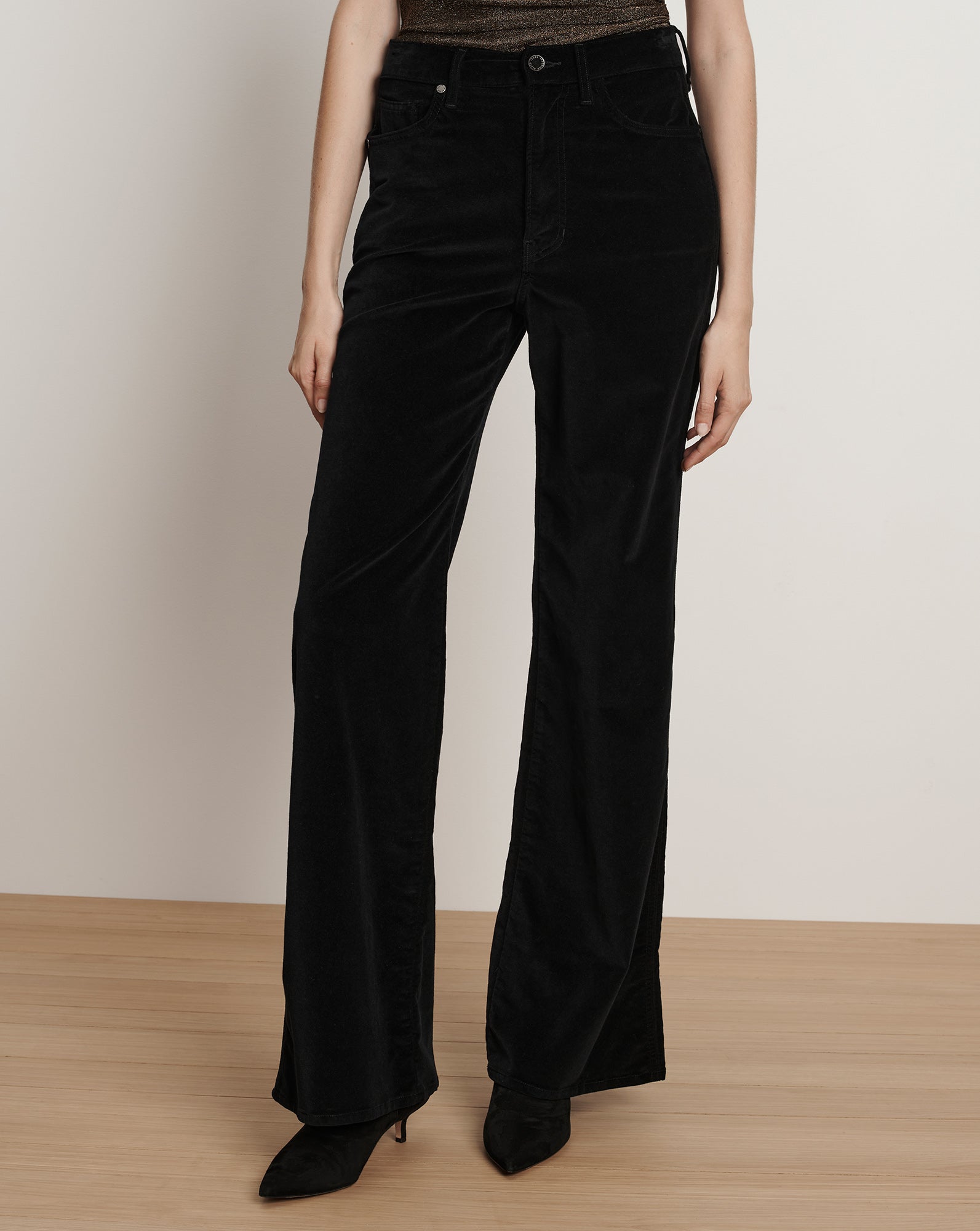 Taylor Velvet Wide-Leg Pant