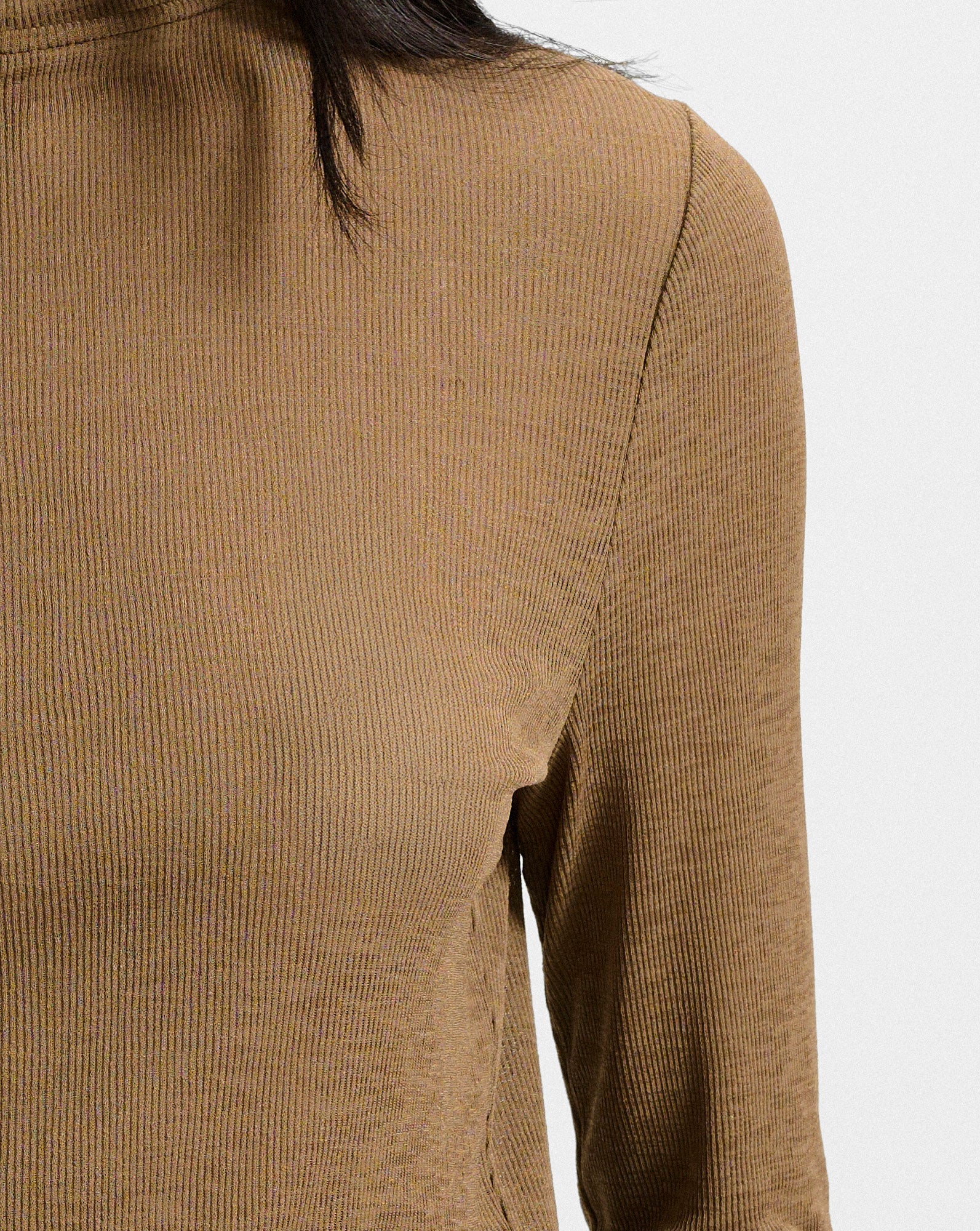 Wyeth Ribbed Turtleneck Top