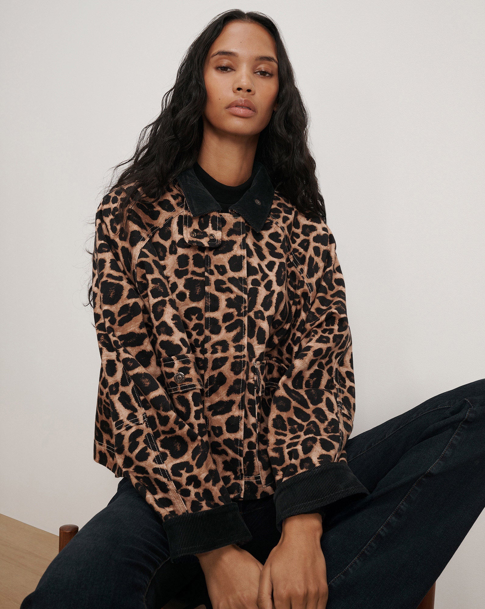 Arlo Leopard Chore Jacket