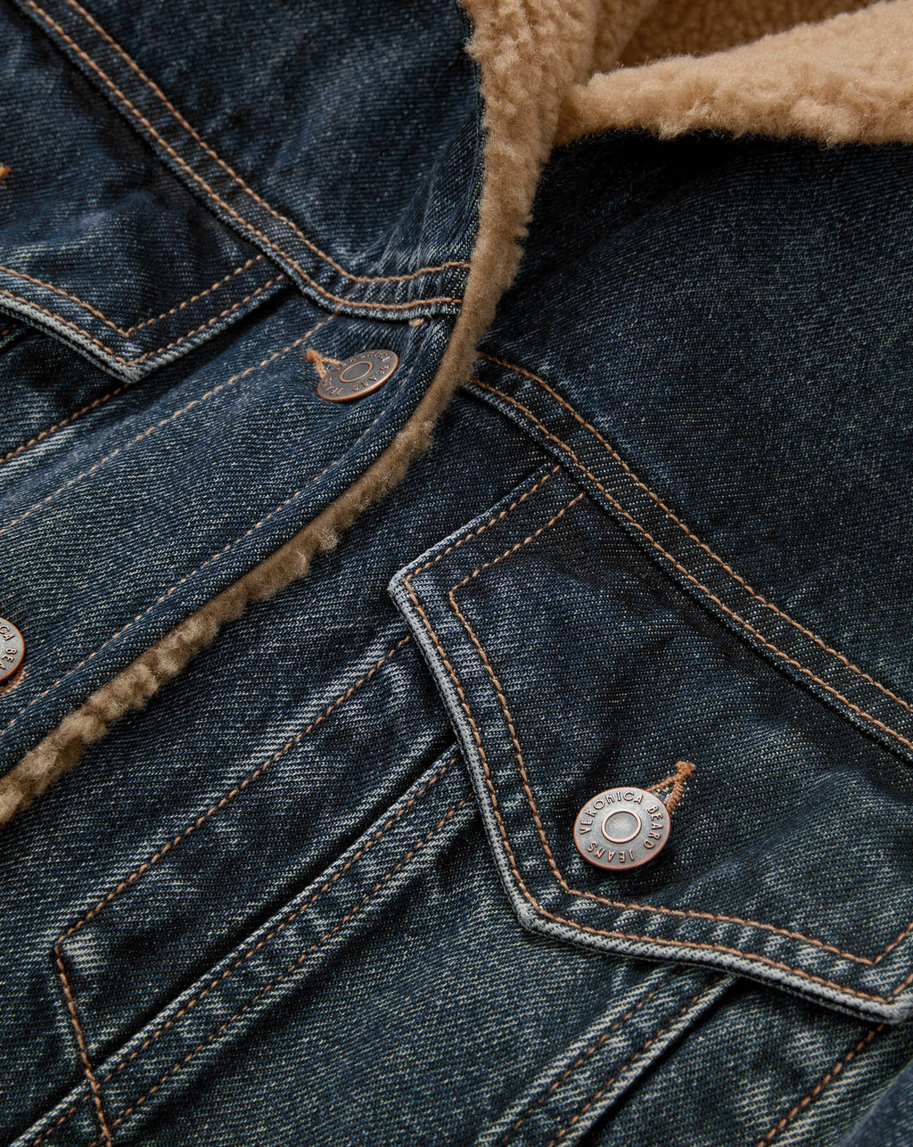 Donna Sherpa Denim Jacket