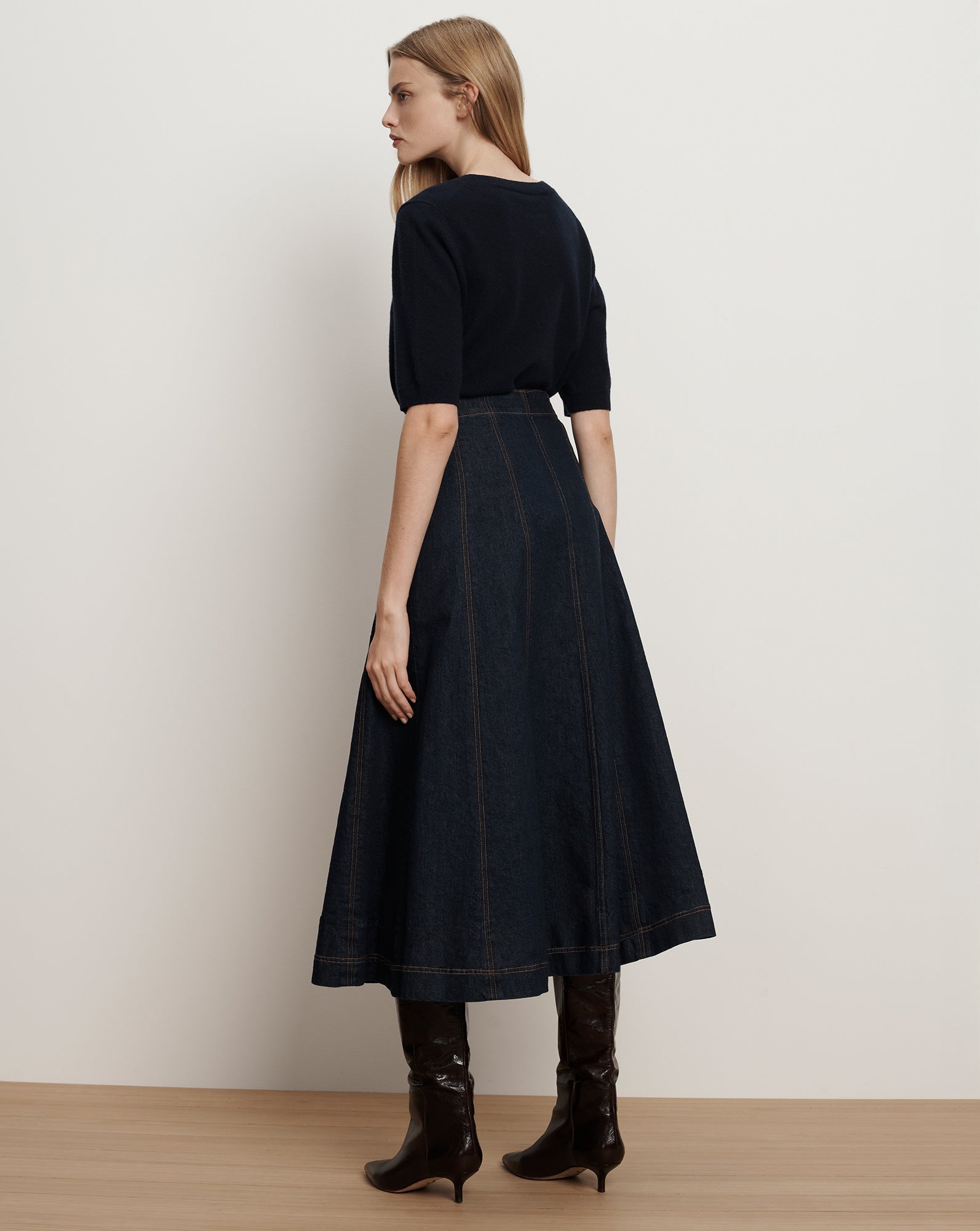 Alix Denim Midi Skirt