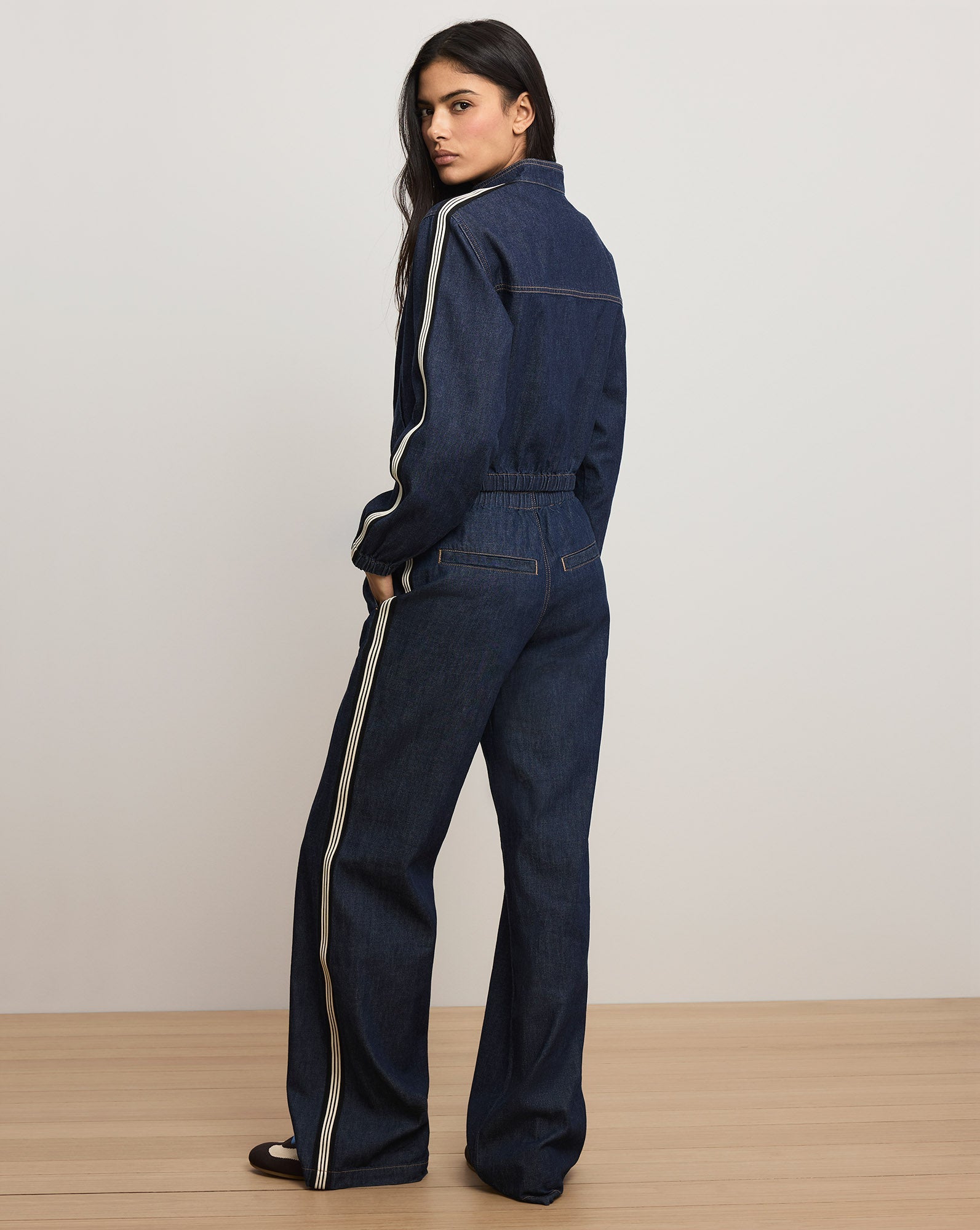 Gigi Denim Track Jacket