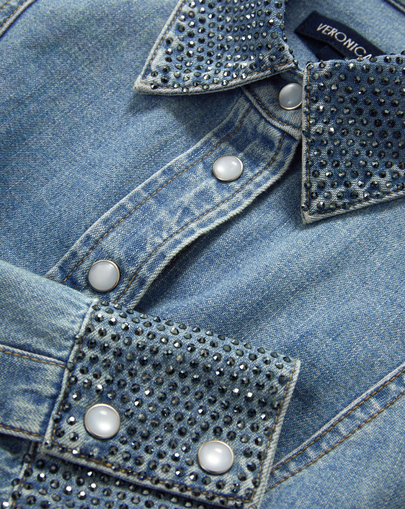 Eddie Embellished Chambray Shirt