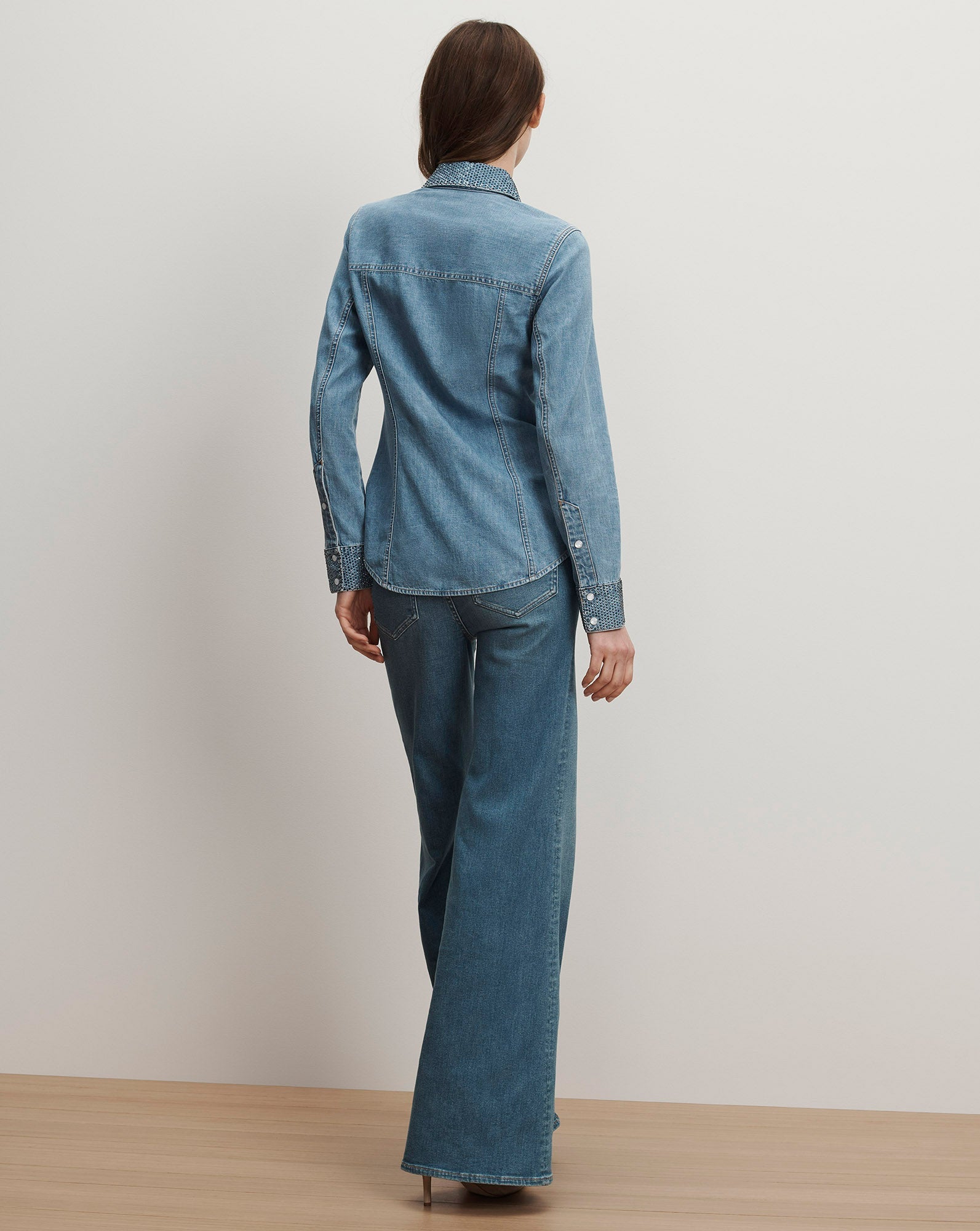 Eddie Embellished Chambray Shirt