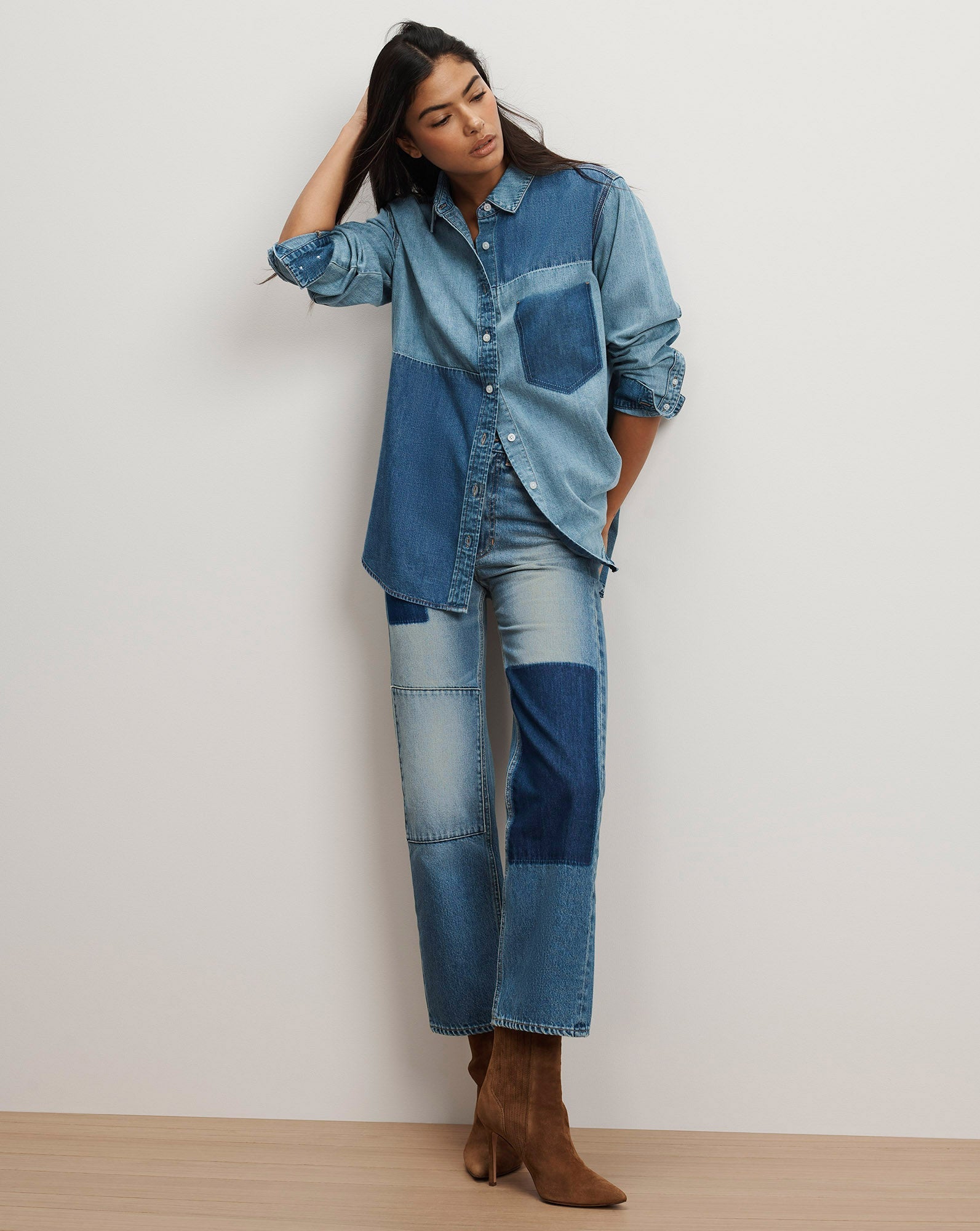 Dalma Denim Button-Down Shirt