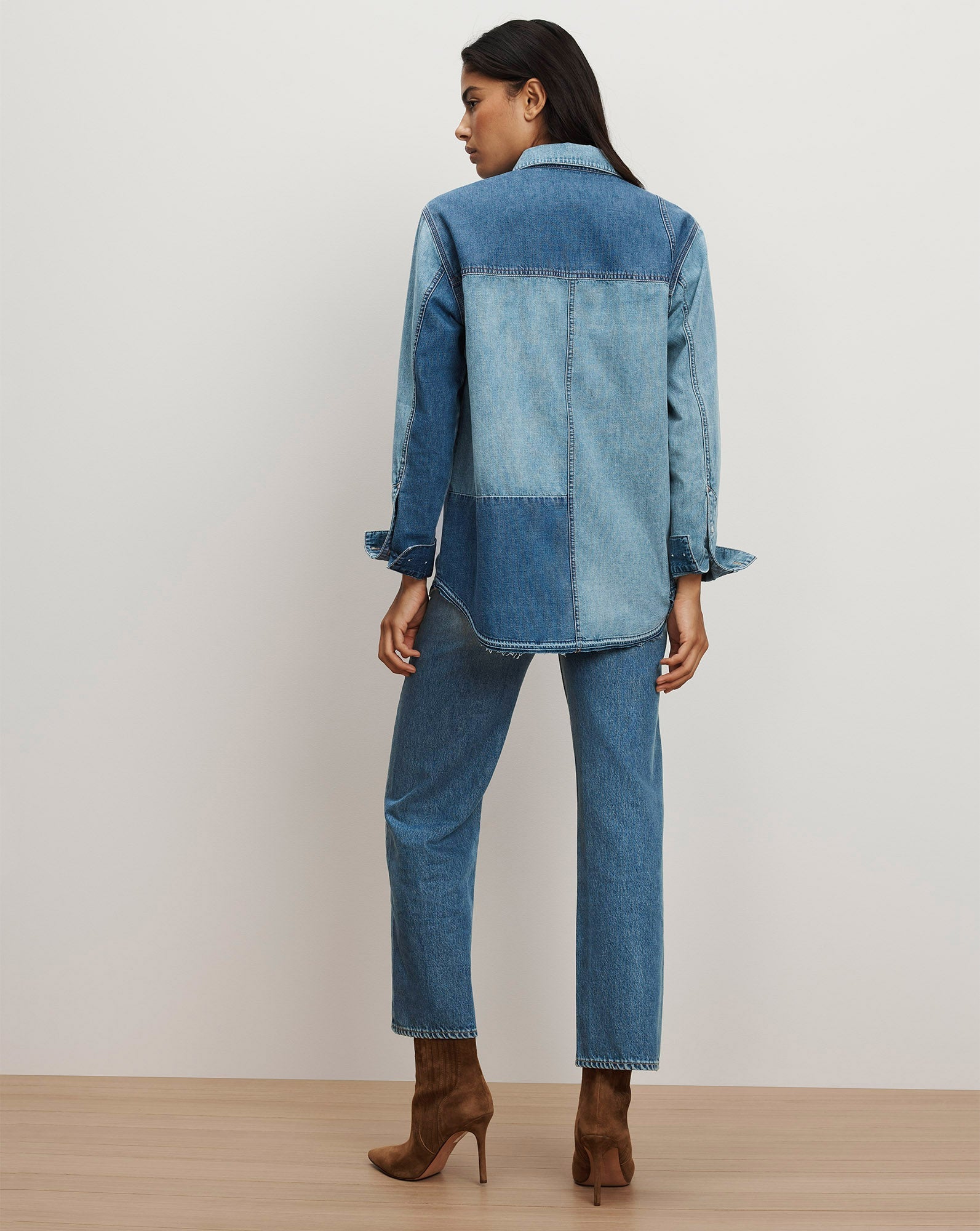 Dalma Denim Button-Down Shirt