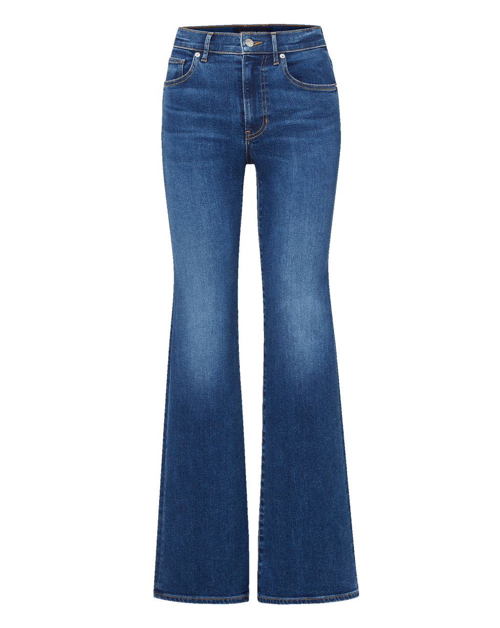 Crosbie Mid-Rise Slim Wide-Leg Jean