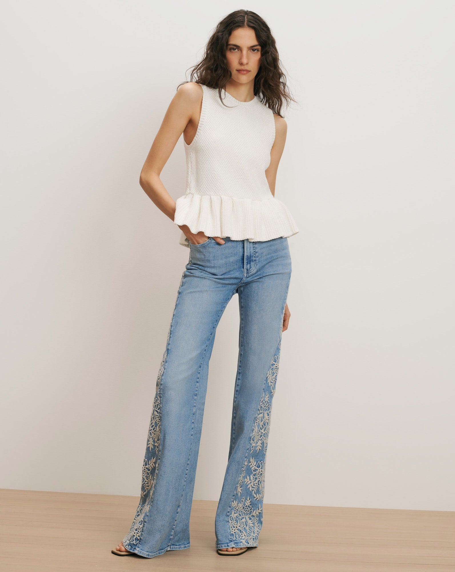 Nemyah Peplum Tank Top