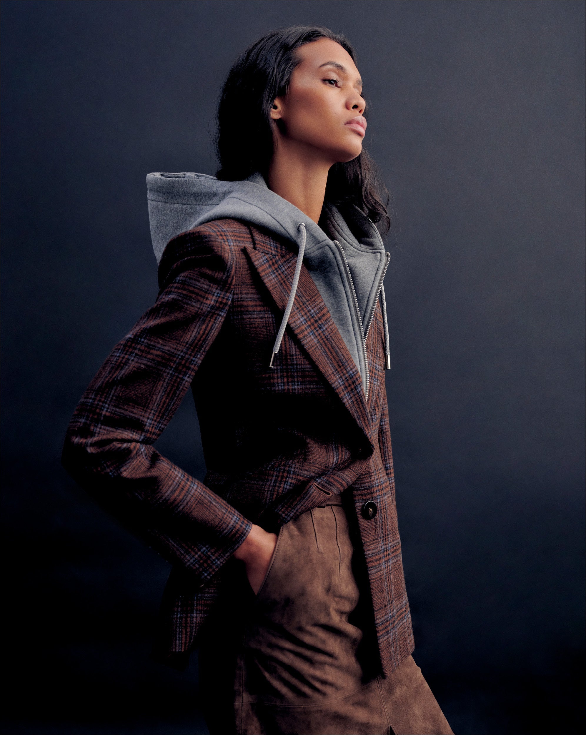 Maci Plaid Dickey Jacket