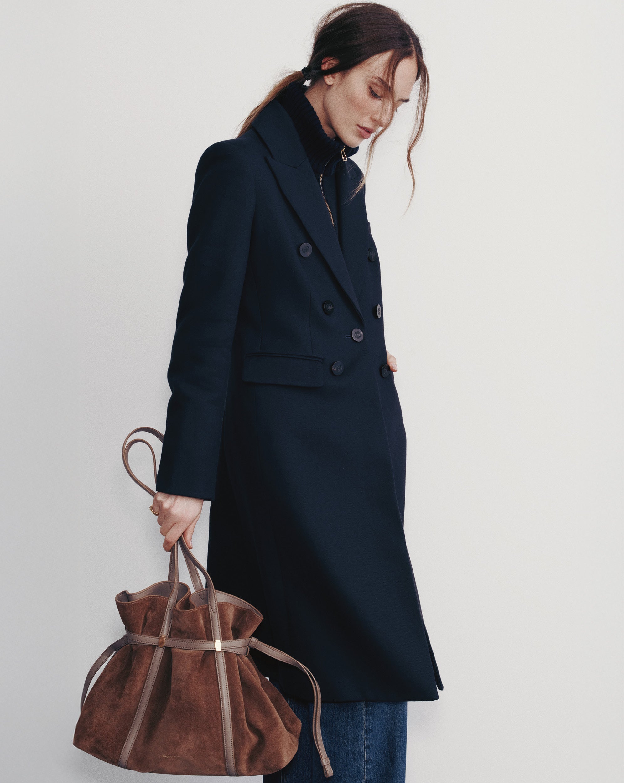 Stryder Double-Breasted Dickey Coat